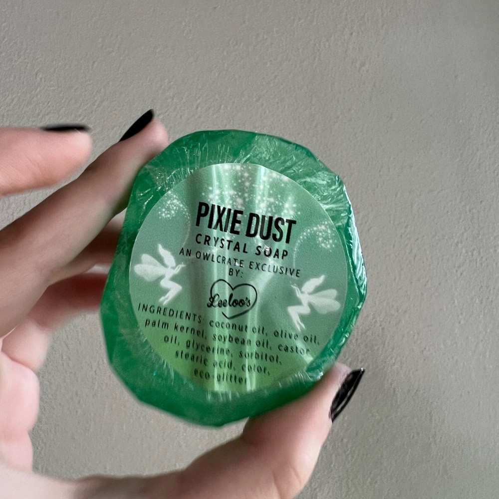 NWT Owlcrate exclusive pixie dust crystal soap by leeloo’s